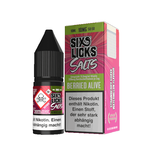 Six Licks - Berried Alive - Nikotinsalz Liquid