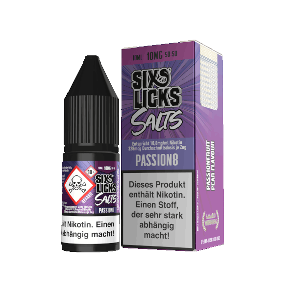 Six Licks - Passion8 - Nikotinsalz Liquid