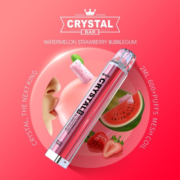 SKE - Crystal Bar - Watermelon Strawberry Bubblegum 20mg