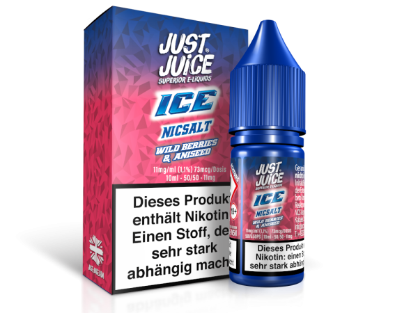 Just Juice - Wild Berries &amp; Aniseed Ice - Nikotinsalz Liquid