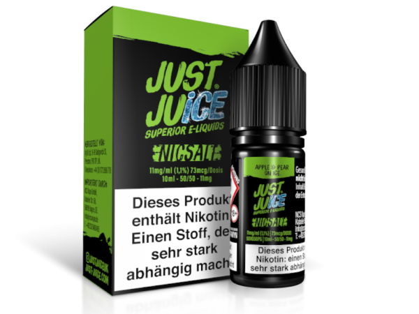 Just Juice - Apple &amp; Pear on Ice - Nikotinsalz Liquid