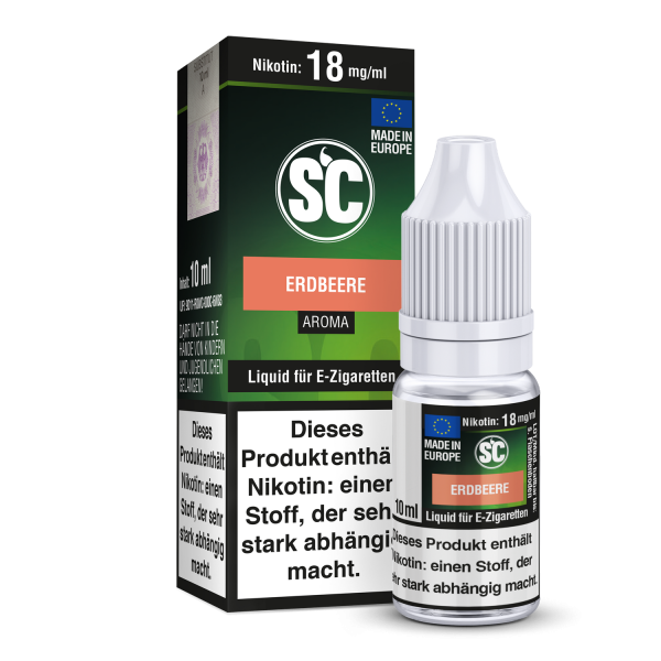 SC Erdbeere E-Zigaretten Liquid 10 ml