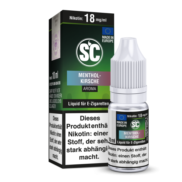 Menthol-Kirsche 10ml E-Zigaretten Liquid by SC